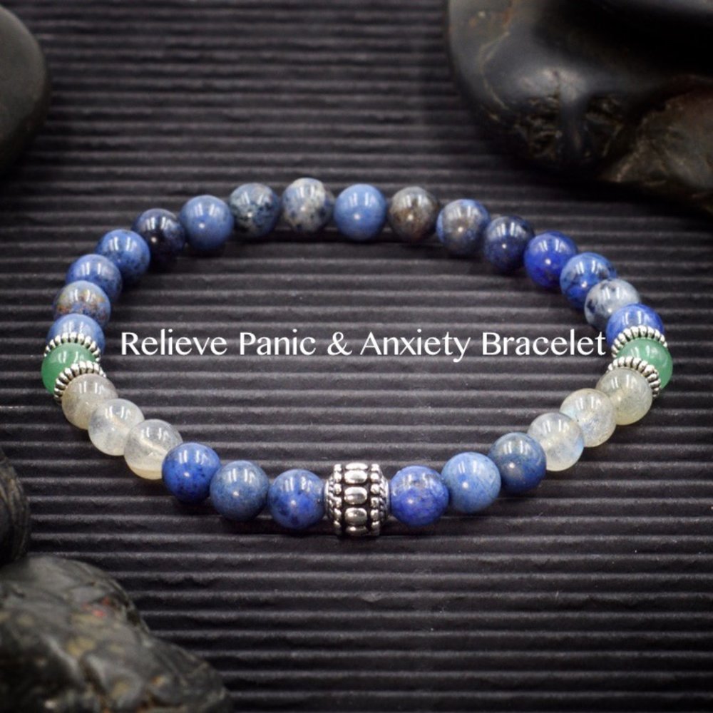 Relieve Panic and Anxiety Intention Bracelet | Beaded Bracelet | Handmade to Ord